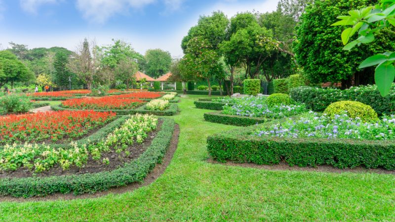 Structured Edging and Mulch